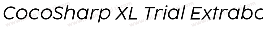 CocoSharp XL Trial Extrabold字体转换